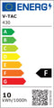 V-TAC VT-10 GR 3000K 430 LED-schijnwerper 10 W N/A