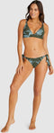 Baku Honduras - longline triangel bikinitop - multifit cups met ring detail - Olijf