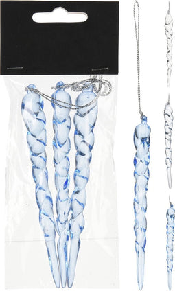 Icicle Hangdeco 12 cm Set3 3ass