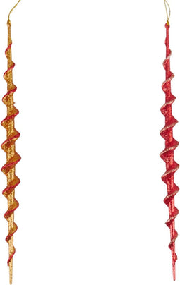 Icicle Orna X 2. II 5x5x10 cm kerstornament