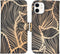 iMoshion Hoesje Geschikt voor iPhone 12 Mini Hoesje Met Pasjeshouder - iMoshion Design Softcase Bookcase - Goud / Zwart / Golden Leaves