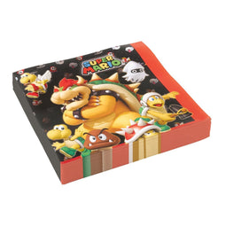 20x stuks Super Mario thema servetten - Kinderfeestjes feestartikelen/verseiring