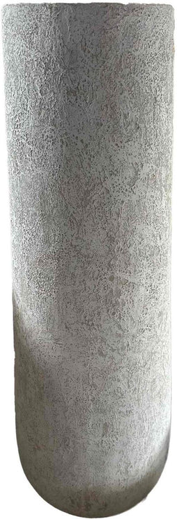 PTMD Bloempot Toshiba - 45x45x120 cm - Cement - Wit