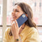 Accezz Liquid Silicone Backcover - MagSafe - Krasbestendig Schokbestendig - Donkerblauw (iPhone 15 Plus)