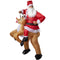 Kerstman Kostuum - Opblaasbaar - One Size Universeel - Rood