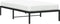 vidaXL - Bedframe - metaal - zwart - 100x190 - cm