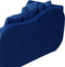 MERI - Chaise longue - Blauw - Linkerzijde - Fluweel