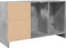 vidaXL - Wastafelkast - 90x29x55 - cm - bewerkt - hout - betongrijs
