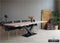 Old Inn - Eetkamertafel - Boomstamtafel - Industrieel - Acaciahout - Metalen V-poot - 240x100x77cm