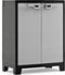Keter Titan Lage Kast - 2 Planken - 80x44x100cm - Zwart/Grijs