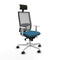 Bureaustoel met hoofdsteun Piqueras y Crespo 4B026N1 Groene benzine