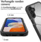 iMoshion Hoesje Geschikt voor Samsung Galaxy A15 (5G) / A15 (4G) Hoesje - iMoshion 360° Full Protective Case - Zwart / Transparant