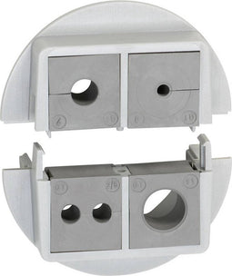 Icotek QVT 50/4 Kabeldoorvoering Deelbaar Montagegat: M50 Polycarbonaat Grijs 1 stuk(s)