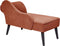 BIARRITZ - Chaise longue - Rood - Rechtszijdig - Polyester