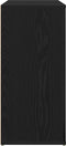 vidaXL - Dressoir - Zwart - Eiken - 80x33x70 - cm - Engineered - Wood