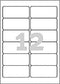 Avery L4776-20 - Weerbestendig etiket - 1x42mm - 20 vel (12 etiketten per vel)