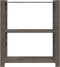 vidaXL - Opbergrek - 3-laags - 80x38x90 - cm - massief - grenenhout - grijs