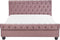 AVALLON - Tweepersoonsbed - Roze - 160 x 200 cm - Fluweel