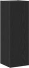 vidaXL - Wandmontage - TV-kasten - 2 - stuks - Zwart - Eiken - 30,5x30x90 - cm - Bewerkt - Hout
