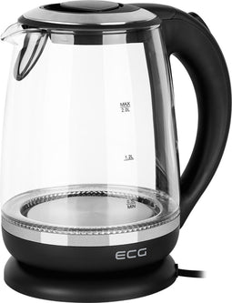 ECG RK 2080 - Waterkoker - 2L - 360° draaivoet - Roestvrij staal en kunststof