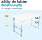 BRASQ Inklapbare Vouwtafel - Campingtafel - 120x60x74cm - Weerbestendig - Wit