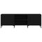 vidaXL - TV-meubel - Zwart - Eiken - 150x30x50 - cm - Engineered - Hout