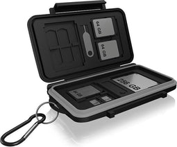 ICY BOX 60751 Geheugenkaart-cover SD-kaart, microSD-kaart, CFast-kaart Zwart/grijs