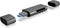ICY BOX Externe geheugenkaartlezer USB-C, USB 3.2 Gen 1 (USB 3.0), Micro-USB 2.0 Antraciet
