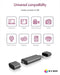 ICY BOX Externe geheugenkaartlezer USB-C, USB 3.2 Gen 1 (USB 3.0), Micro-USB 2.0 Antraciet