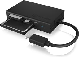 Icy Box IB-CR401-C3 Kaartlezer Usb 3.0 Type-c™ Zwart