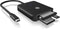 ICY BOX IB-CR403-C3 geheugenkaartlezer USB 3.2 Gen 1 (3.1 Gen 1) Type-C Zwart