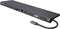 Icy Box IB-DK2102-C Dockingstation With Triple Video Output 10-poorts Antraciet/zwart