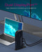 Icy Box IB-DK2242AC Dockingstation Displayport Gigabit Docking 11-poorts Zwart