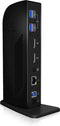 Icy Box IB-DK2242AC Dockingstation Displayport Gigabit Docking 11-poorts Zwart