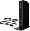 Icy Box IB-DK2242AC Dockingstation Displayport Gigabit Docking 11-poorts Zwart