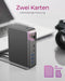 ICY BOX IB-DK2261AC Draadloos USB 3.2 Gen 1 (3.1 Gen 1) Type-C Antraciet