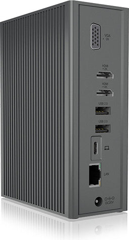 ICY BOX IB-DK2262AC USB-C dockingstation Geschikt voor merk (dockingstation): Universeel