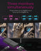 ICY BOX IB-DK4011-CPD Bedraad USB 3.2 Gen 1 (3.1 Gen 1) Type-C Zwart