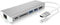 Icy Box IB-DK4034-CPD Dockingstation Ethernet / Rj45 Cable Port Support 10/100 Mbps Docking Zilver