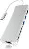 Icy Box IB-DK4034-CPD Dockingstation Ethernet / Rj45 Cable Port Support 10/100 Mbps Docking Zilver