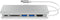 Icy Box IB-DK4034-CPD Dockingstation Ethernet / Rj45 Cable Port Support 10/100 Mbps Docking Zilver