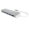 Icy Box IB-DK4034-CPD Dockingstation Ethernet / Rj45 Cable Port Support 10/100 Mbps Docking Zilver