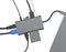 ICY BOX IB-DK4040-CPD USB-C Dock met HDMI, USB 3.0 Hub, Power Delivery, LAN, Kaartlezer, Audio, VGA voor MacBook en Laptop, Aluminium,grijs