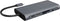 ICY BOX IB-DK4040-CPD USB-C Dock met HDMI, USB 3.0 Hub, Power Delivery, LAN, Kaartlezer, Audio, VGA voor MacBook en Laptop, Aluminium,grijs