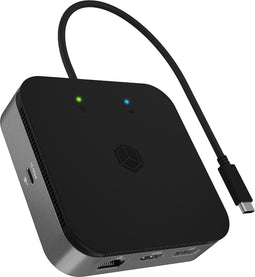 ICY BOX IB-DK408-C41 USB4 dockingstation Geschikt voor merk (dockingstation): Universeel Incl. laadfunctie, Ondersteunt