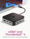 ICY BOX IB-DK408-C41 USB4 dockingstation Geschikt voor merk (dockingstation): Universeel Incl. laadfunctie, Ondersteunt