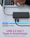 ICY BOX IB-DK4080AC Bedraad USB 3.2 Gen 1 (3.1 Gen 1) Type-C Zwart