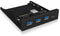 ICY BOX IB-HUB1418-i3 USB 3.2 Gen 1-hub 4 poorten Zwart