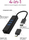 ICY BOX IB-HUB1419-LAN USB 3.2 Gen 1 (3.1 Gen 1) Type-A Zwart