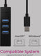 ICY BOX IB-HUB1419-LAN USB 3.2 Gen 1 (3.1 Gen 1) Type-A Zwart